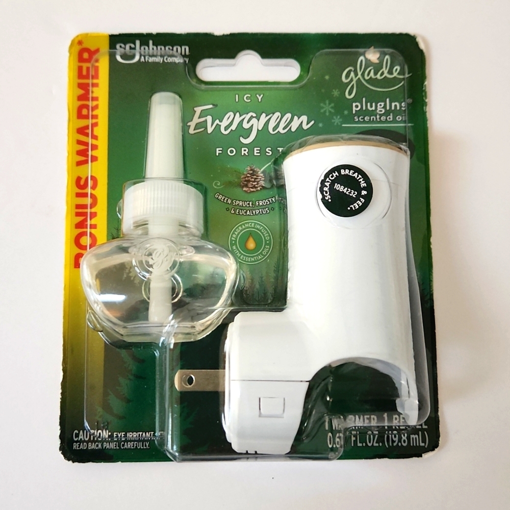 Vintage Glade Icy Evergreen Forest Plugin Warmer Christmas